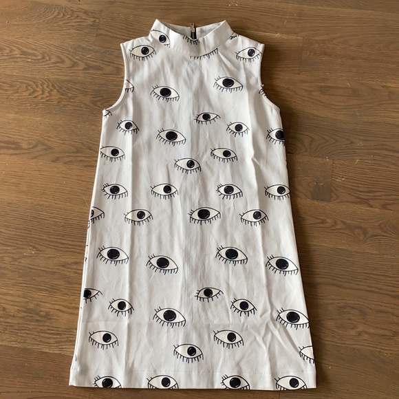 Choles Dresses & Skirts - Vintage Eye Patterned Dress, full zip back